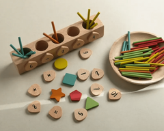 Wooden Counting Sticks for Preschool Children - Cuddle Bloom