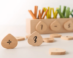 Wooden Counting Sticks for Preschool Children - Cuddle Bloom